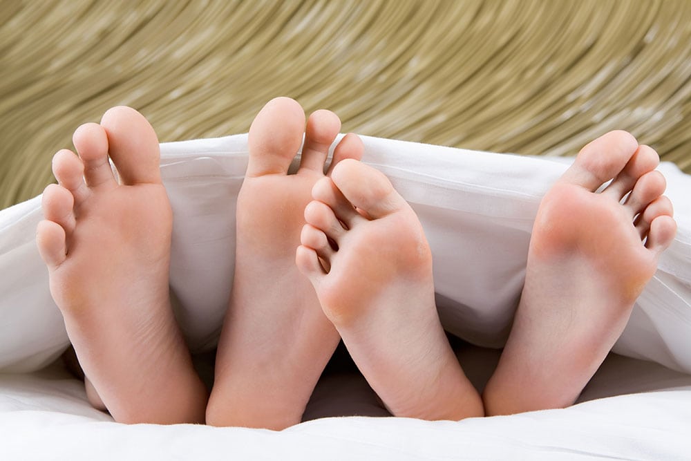 Couples Living Together Share a Lot of Things, Even the Bacteria on Their Feet