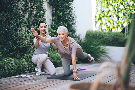 Balance program, fall prevention for seniors